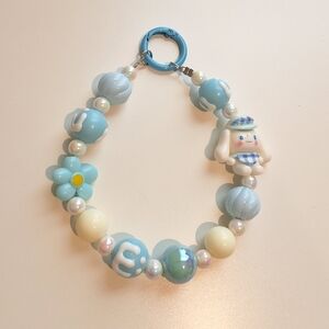 Cinnamoroll Blue Beaded Wristlet Charm / Phone Chain / Bag Charm